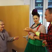 Besuch der Klinik Clowns Mimi und Konrad